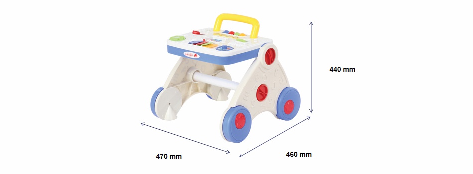 ODM 2-in-1 Strolling & Discovering Activity Walker With Attractive Music Toy Tray