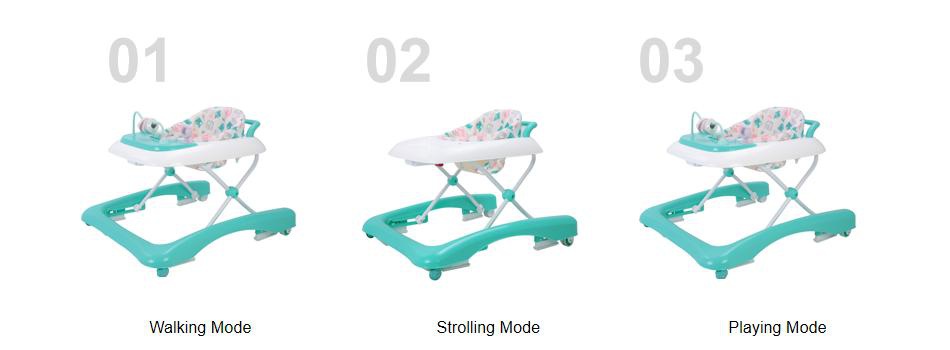 3-in-1 Strolling, Walking & Playing Baby Walker