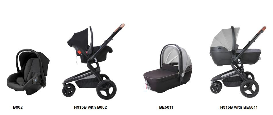 Baby Stroller Match With OSKBABY Safety Car Seat And Carrycot